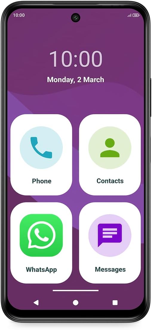 SPC Zeus 2 Elite – Smartphone Senior mit 6,7-Zoll-Display und 128GB | Triple cam 50MP, NFC und Schne