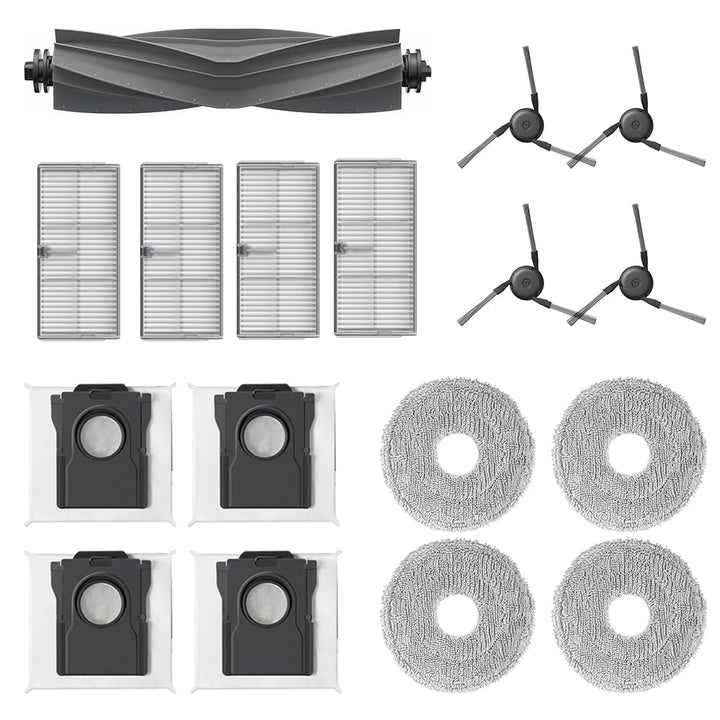 17 Stück Zubehör für Dreame X40 Ultra/L40 Ultra/X40 Ultra Complete/MOVA P50 Pro Ultra Roboter Staubs