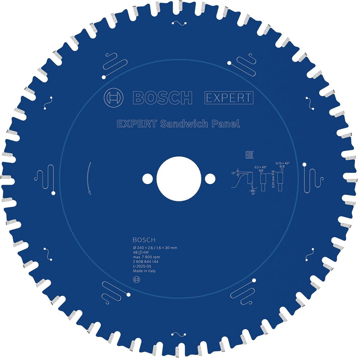 Bosch Accessories Bosch Professional Kreissägeblatt Expert for Sandwich Panel (240 x 30 x 2,6 mm, 48