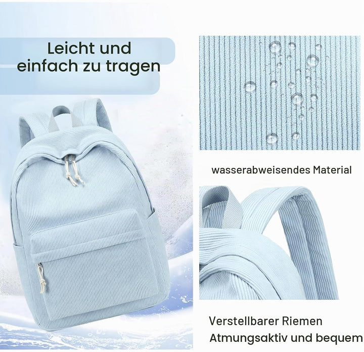 LOIDOU Rucksack für Teenager Mädchen Bookbags Kinderrucksack Kinder Schulrucksack mit Lunchpaket Fed