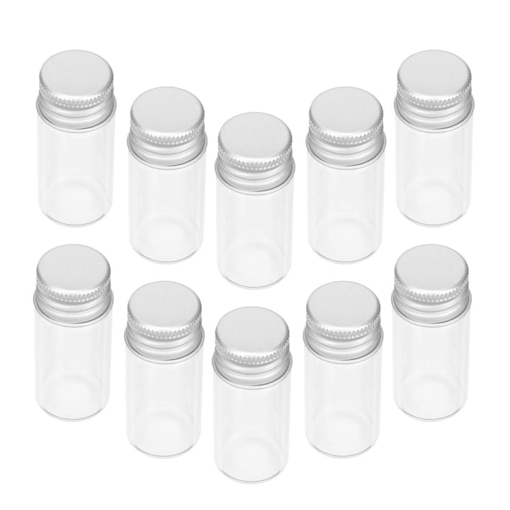 Zerodeko Kleiner Glasfläschchen Leicht zu Transportieren und Lagern aus Glas 10ml 24 mit Aluminium S