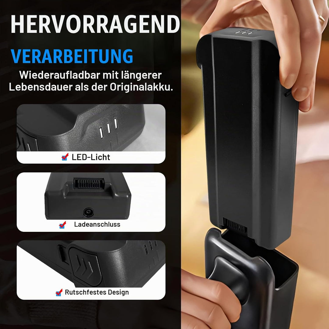 Akku für Bissell PowerClean Staubsauger, Kompatibel mit PowerClean FurGuard 4091N, FurFinder 4089N,e