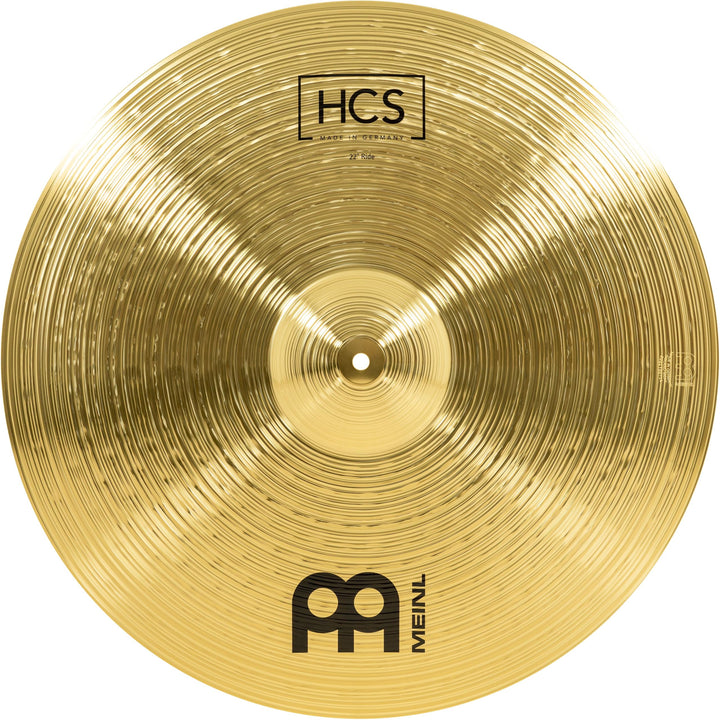 Meinl Cymbals HCS Ride 22 Zoll (Video) Schlagzeug Becken (55,88cm) Messing, Traditionelles Finish (H