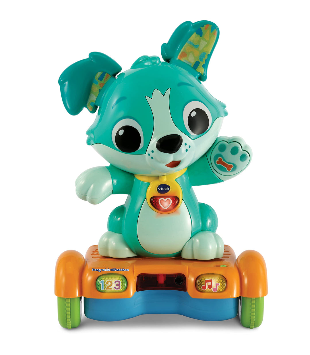 Vtech Baby Fang-Mich-Hündchen – Motorisiertes Hoverboard-Hündchen animiert zur Bewegung – Mit wackel