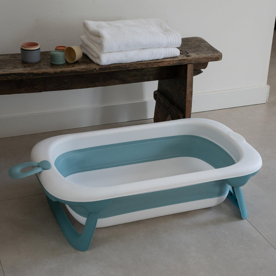 Thermobaby - Zusammenklappbare Babybadewanne BALNEA: Ultrakompakt – Design und Trend – Praktische Au