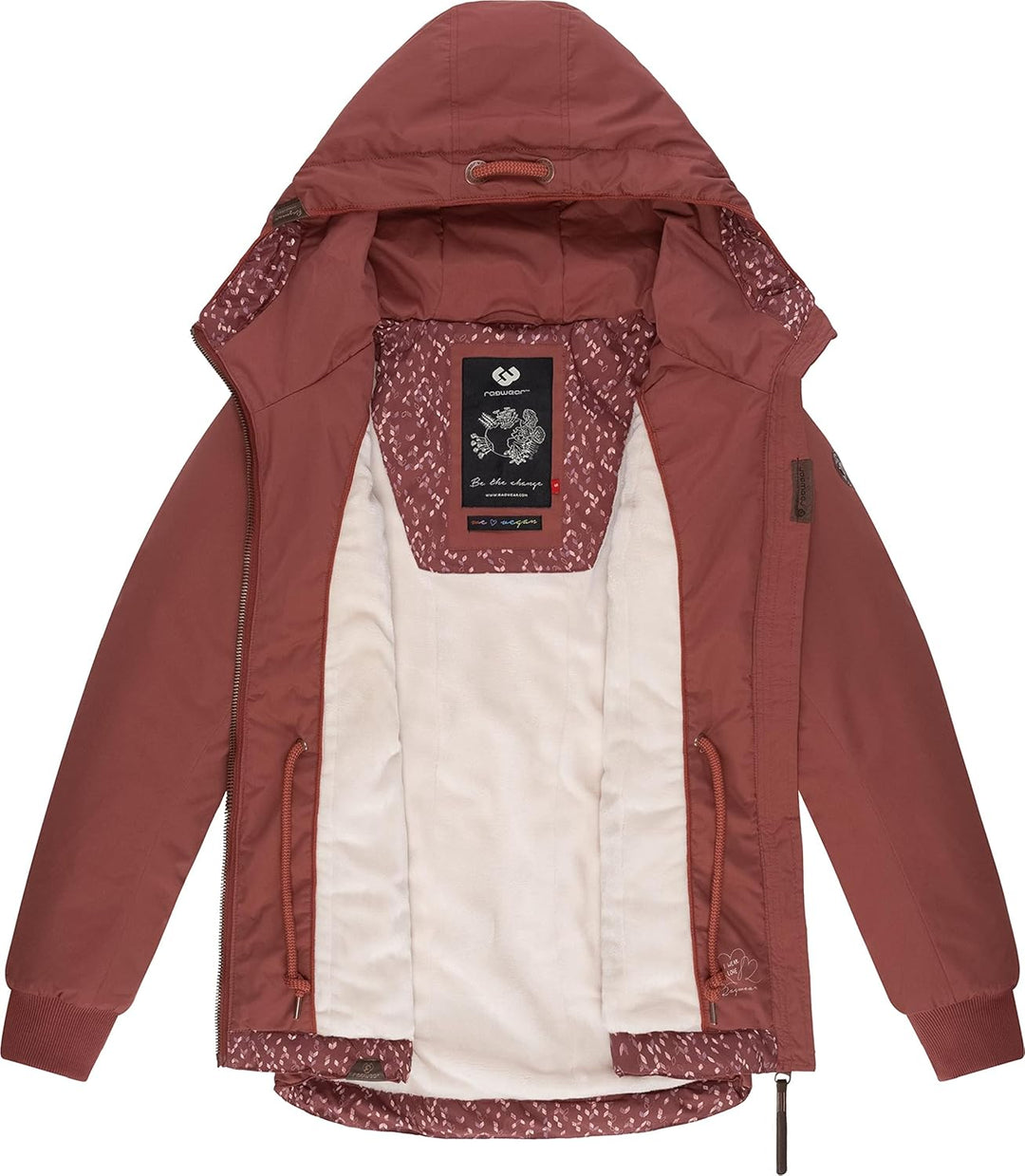 Ragwear Damen Winterjacke Outdoorjacke wasserdicht mit Kapuze YM-Danka XS-6XL XL Terracotta22, XL Te