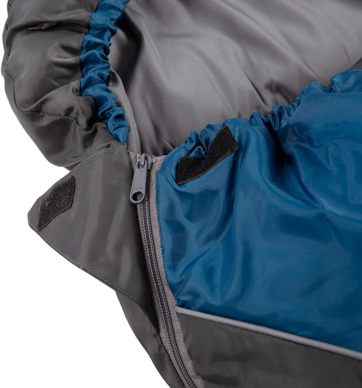 Trespass Bunka Unisex 3-Jahreszeiten-Schlafsack mit Hohlfaserfüllung Reichhaltiges Teal, Reichhaltig