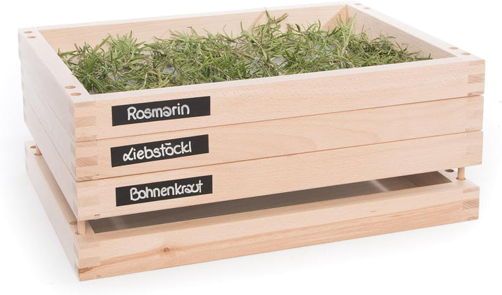 waelderspielzeug Kräutertrockner - mehrstöckiger Trockenständer für Gewürze &amp; Kräuter – regional pro