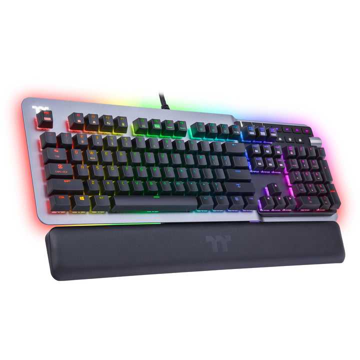 Thermaltake Argent K5 MX Speed Silver Mechanische Gaming-Tastatur RGB Cherry MX Speed Silver Switch