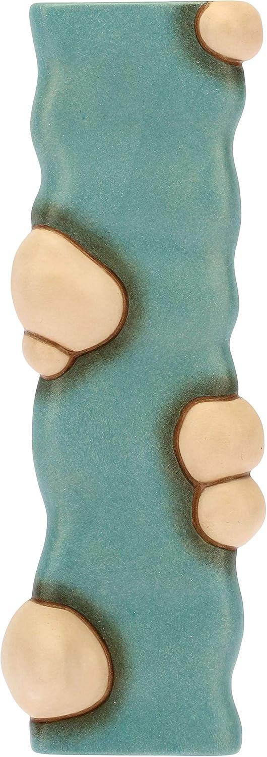 THUN - Set mit 1 Stück Fluss gerade und 1 gekrümmt - Klassische Krippe - Keramik - 13 x 5,6 x 2 cm H
