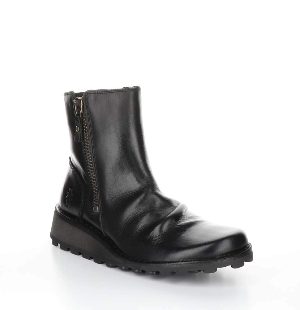 FLY London Damen Mon944fly Stiefel 36 EU Schwarz, 36 EU Schwarz