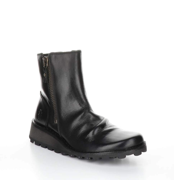 FLY London Damen Mon944fly Stiefel 36 EU Schwarz, 36 EU Schwarz