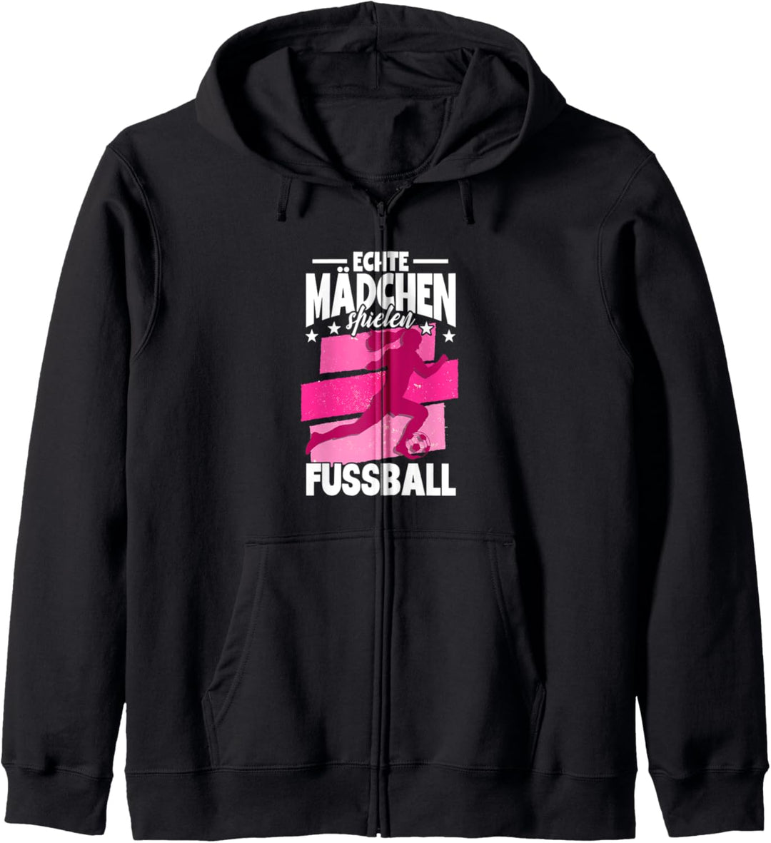 Fussball Echte Mädchen spielen Fussball Kapuzenjacke