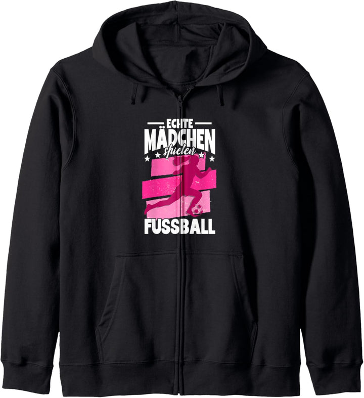 Fussball Echte Mädchen spielen Fussball Kapuzenjacke