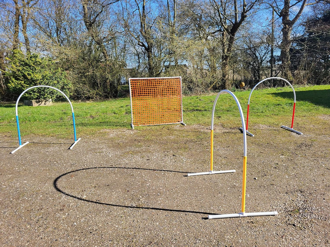 Generisch HOOPERS Agility Combi - Set / 1 Gate / 3 Hoopers Bögen/Gatter/Trennzaun, Hoopers Bogen/aus