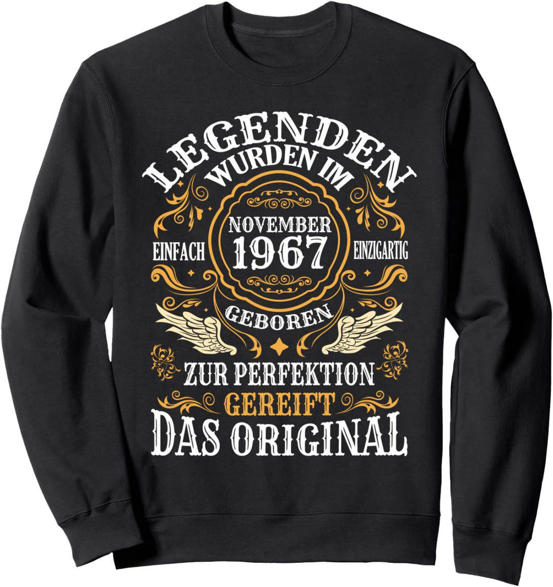 Deko Zum 55 Geburtstag Mann 1967 Geburtstag Geschenkideen Sweatshirt