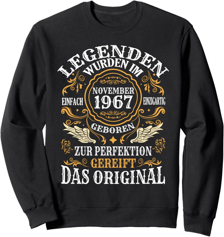 Deko Zum 55 Geburtstag Mann 1967 Geburtstag Geschenkideen Sweatshirt