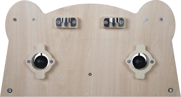 Janod - Busy Board Bär - 20 Aktivitäten - Grosses Aktivitätsbrett aus Holz - Ideal für die Entwicklu