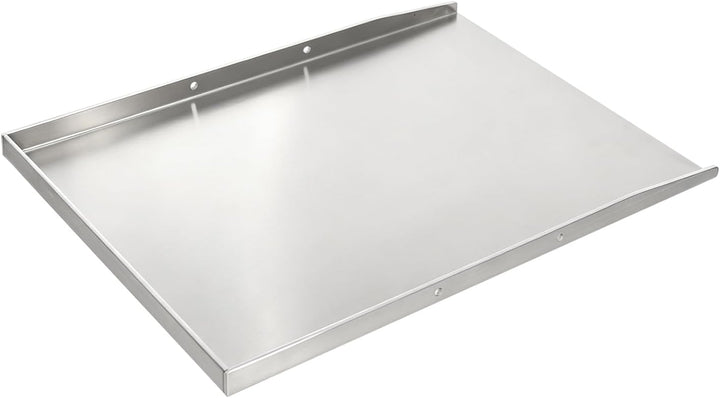 Grillplatte aus Edelstahl, 48 x 34 cm, mit Griffen