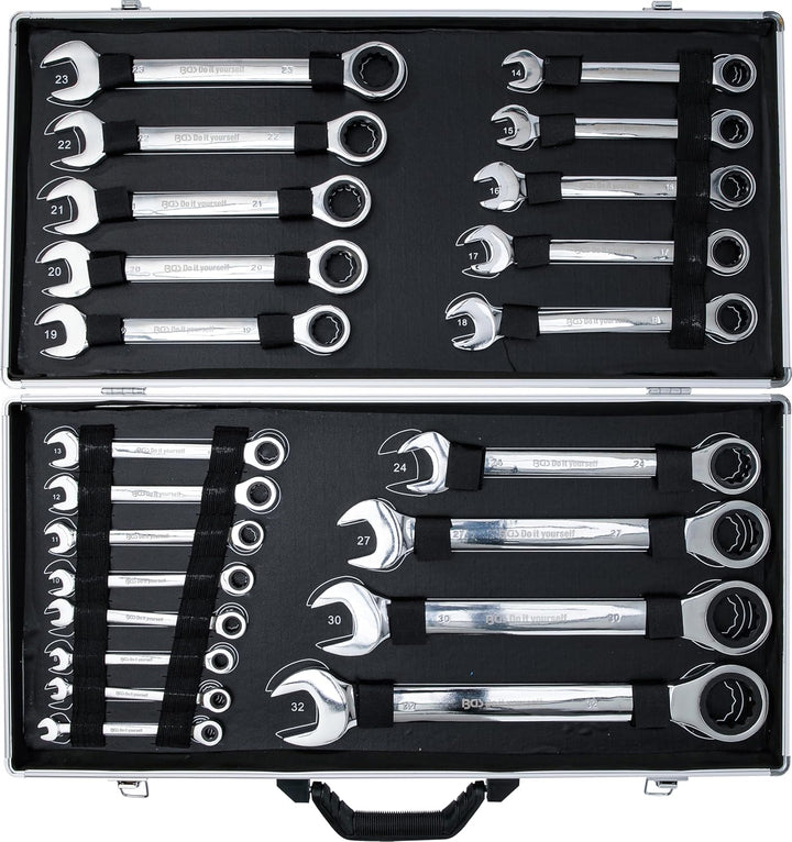 BGS Do it yourself 30009 | Ratschenring-Maulschlüssel-Satz | SW 6 - 32 mm | 22-tlg., 22-tlg.