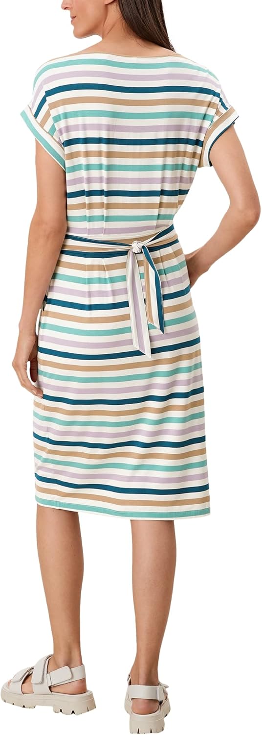 s.Oliver Damen Dress Kleid 32 Off-white Stripe (02g4), 32 Off-white Stripe (02g4)