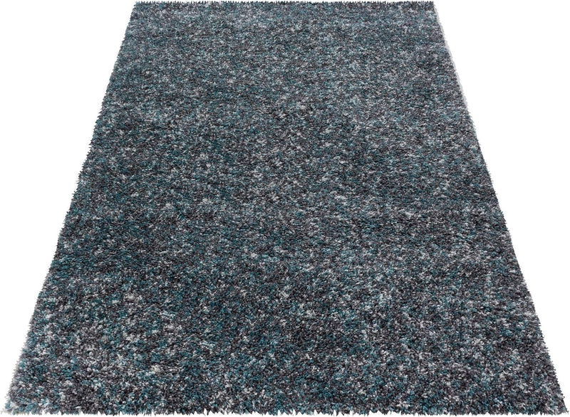 HomebyHome Shaggy Teppich Läufer Flur 80 x 150 cm - Hochflor Wohnzimmerteppich Mehrfarbig Extra Weic