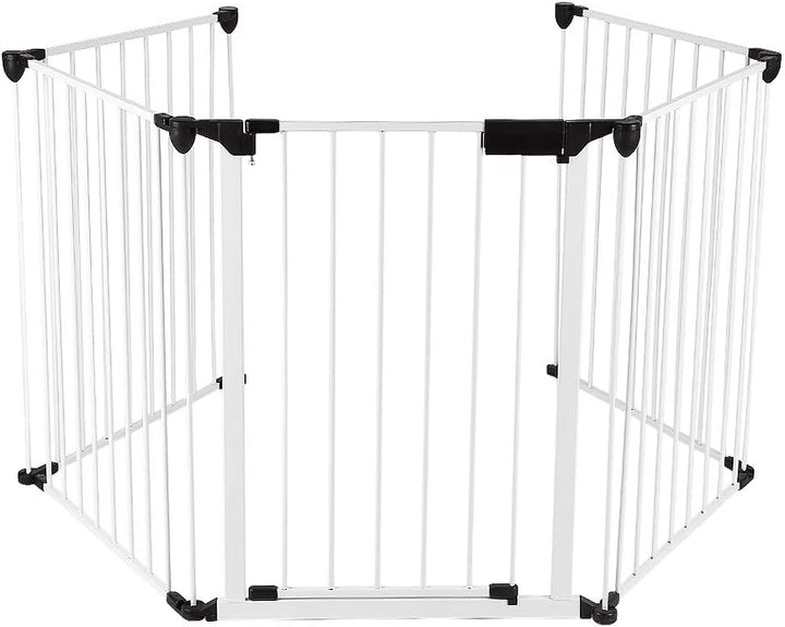 Kinderschutzgitter - Metallgitter - zusammenklappbar und erweiterbar| inkl. Tür - vormontiert - Jede