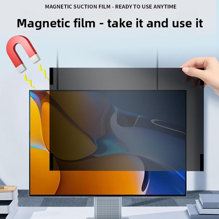 Hängender Computer-Sichtschutzfilter 23 Zoll, Magnetischer Sichtschutz für Computermonitor, Seitenve