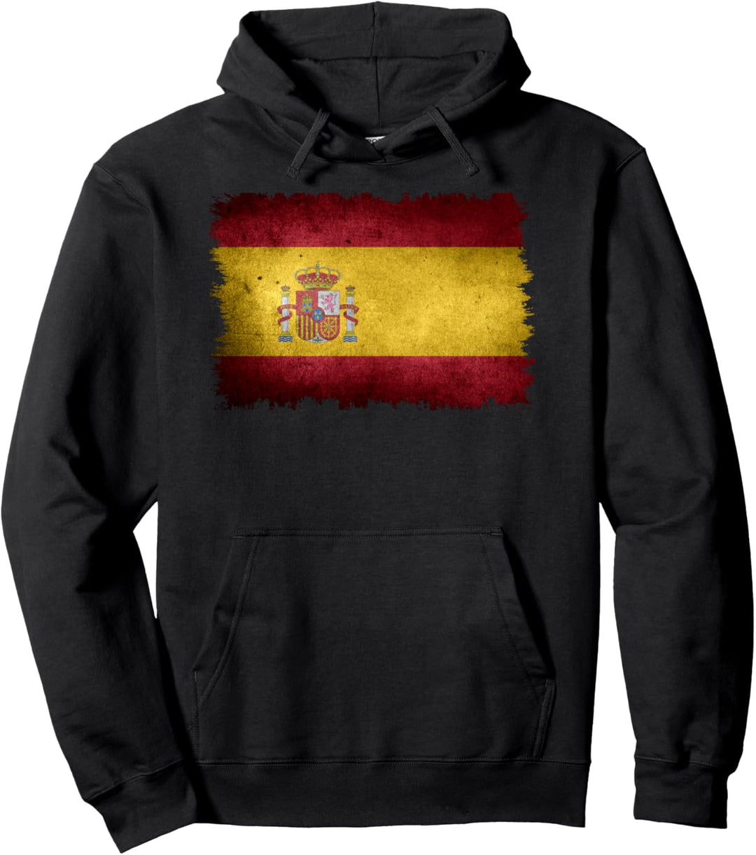 Vintage Spanien Flagge Stilvolles Design Pullover Hoodie