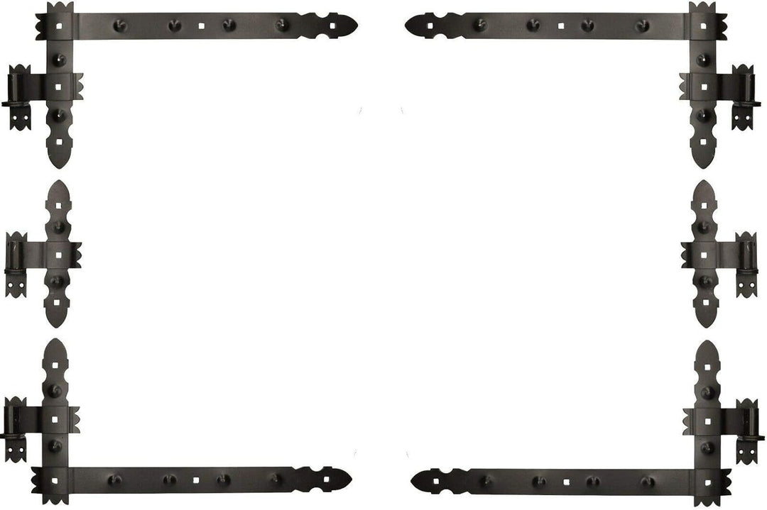 KOTARBAU® Winkelband 600 x 300mm 6 tlg. Kloben Mittelband Kreuzband Fensterladenband Winkelscharnier