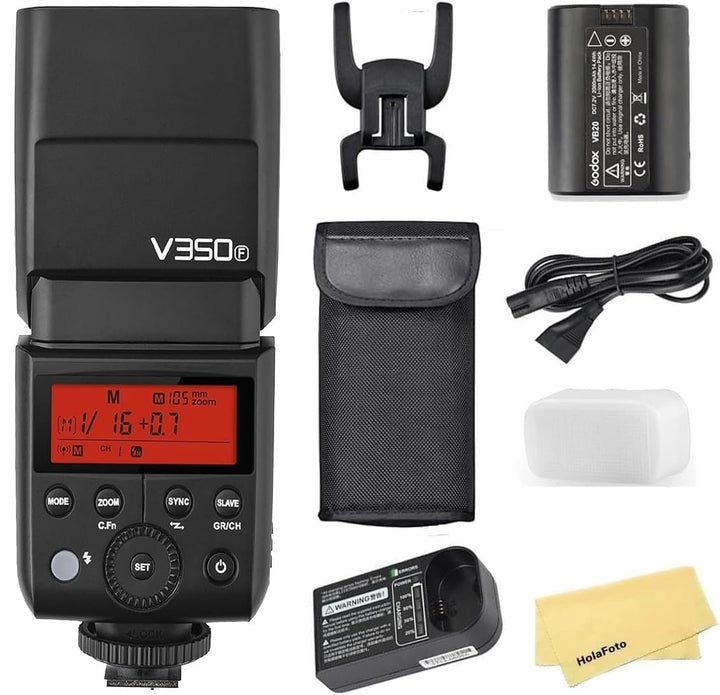 GODOX Speedlite Ving V350F Fuji, Schwarz