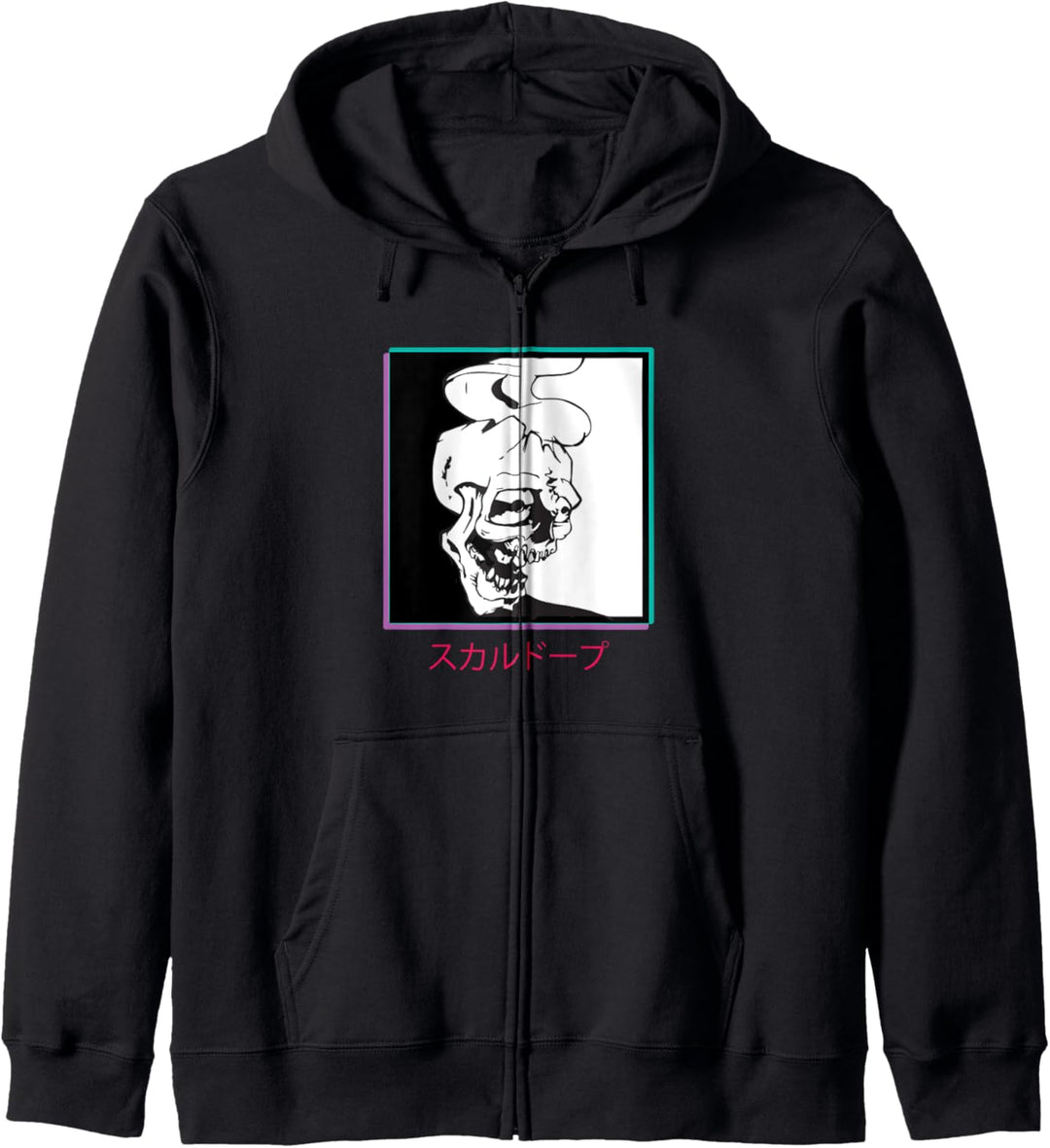 Minimalist Japanese Otaku Skull Dope Waifu Gift Kapuzenjacke