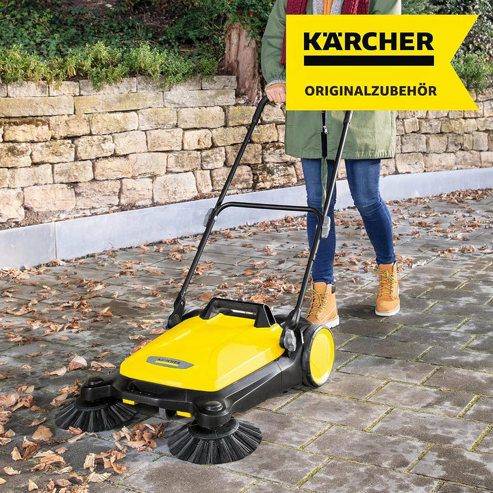 Kärcher Kehrmaschine S 6 Twin (Max. Flächenleistung: 2500 m²/h) &amp; Seitenbesen mit spezieller Beborst