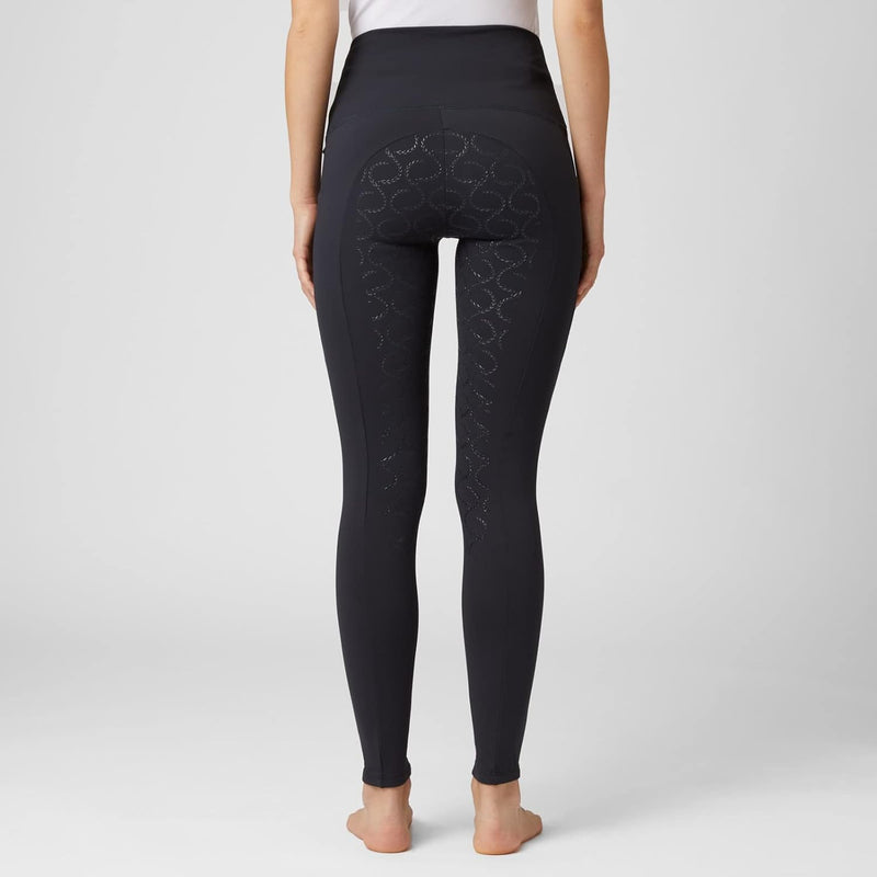 HORZE Damen Reitleggings Gillian, Reithose mit Handytasche und Silikonvollbesatz 22 Dunkles Marinebl