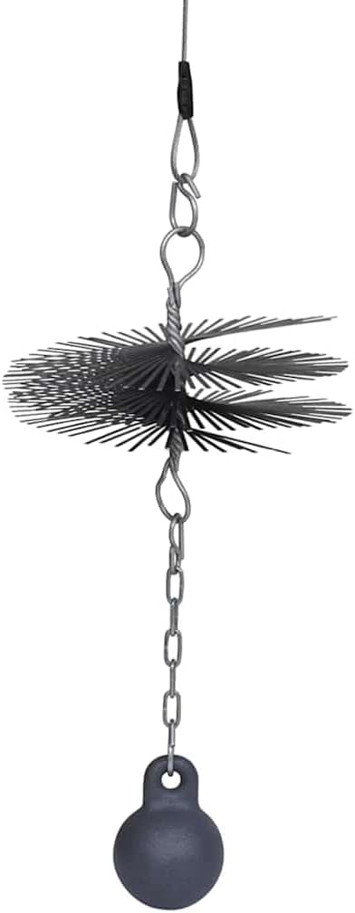 vidaXL Schornsteinbesen 25cm Rund Kaminbesen Russbesen Schornsteinfegerbesen 25