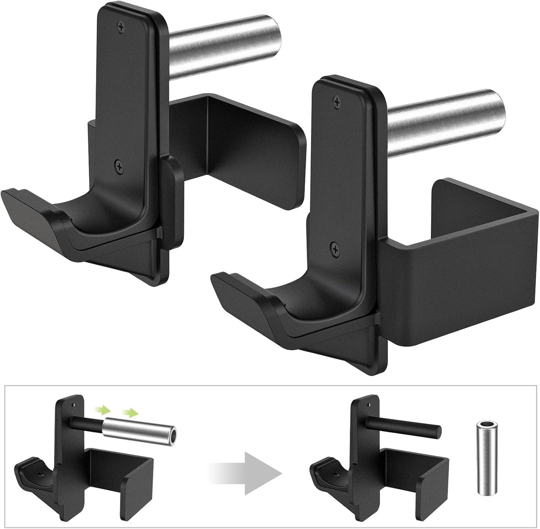 Kipika J-Haken für Power Rack – Unterseite verstärkte Stahlhaken mit Gummiauflage – 2 Stück C: für 3
