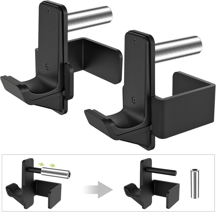 Kipika J-Haken für Power Rack – Unterseite verstärkte Stahlhaken mit Gummiauflage – 2 Stück C: für 3
