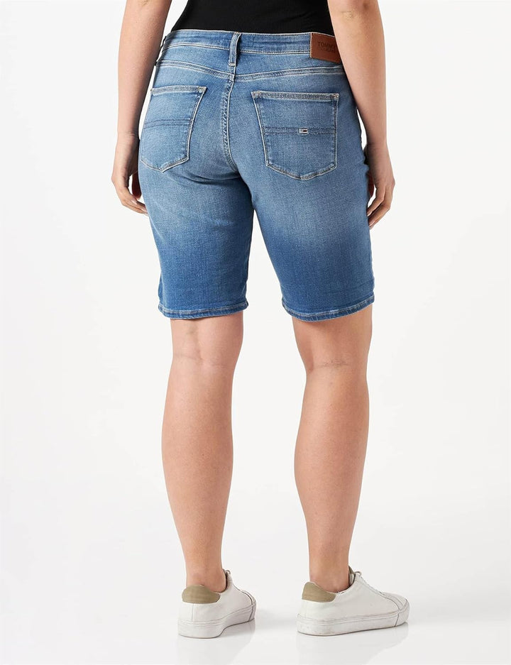 Tommy Jeans Damen Hose 25W Denim Medium, 25W Denim Medium