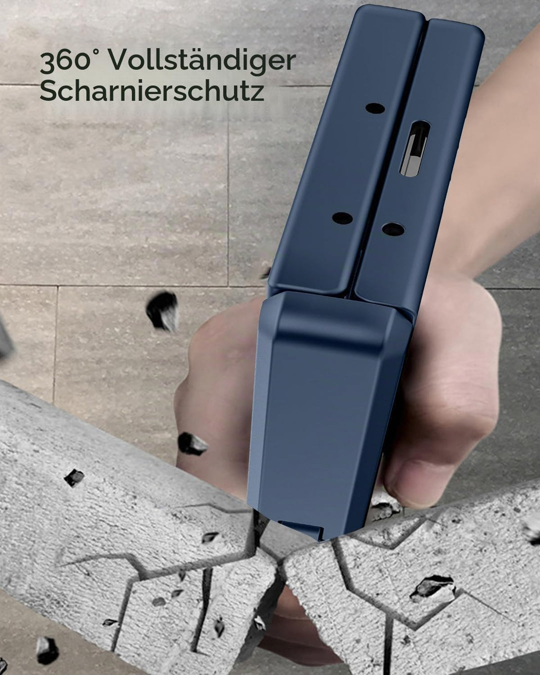 Miimall Kompatibel mit Samsung Galaxy Z Fold 7 Magnetisch Hülle, Anti-SPY Displayschutz &amp; Scharniers
