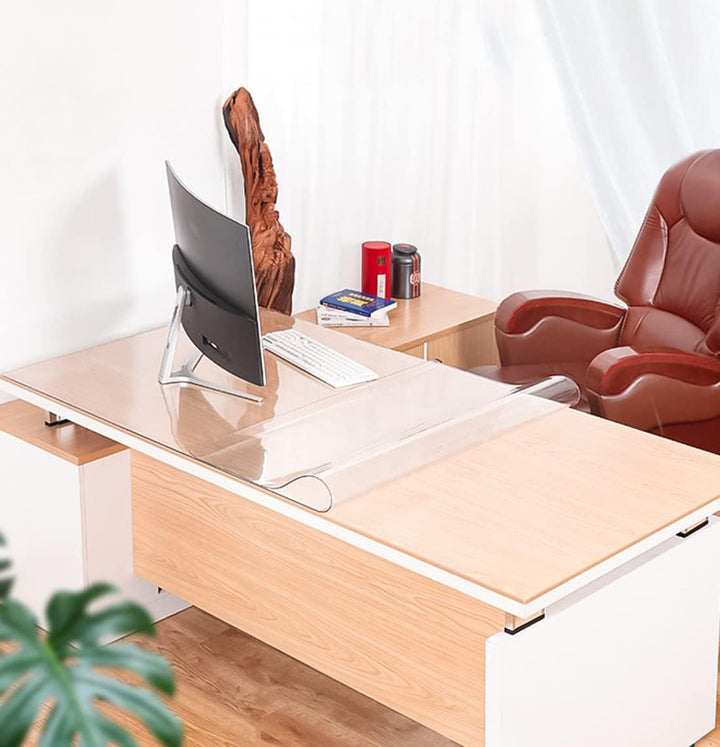 CIEEIN CIEHT Haushalt PVC Transparent Tischdecke Tischmatte Schreibtisch Tischfolie Schutzfolie Rech