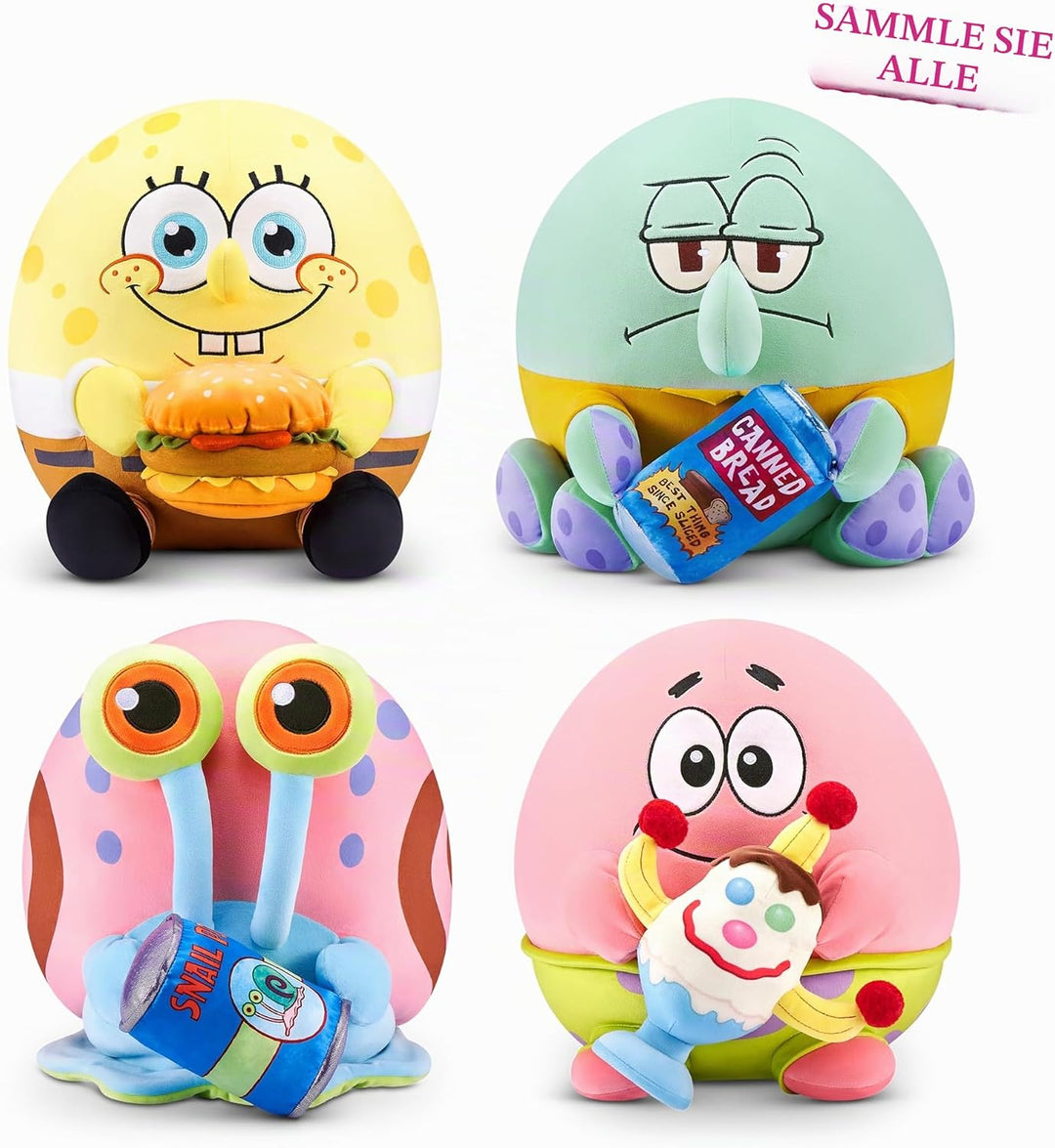 Snackles Figur Spongebob Schwammkopf, 35 cm grosses Plüschspielzeug (Gary The Snail) von ZURU, Plüsc