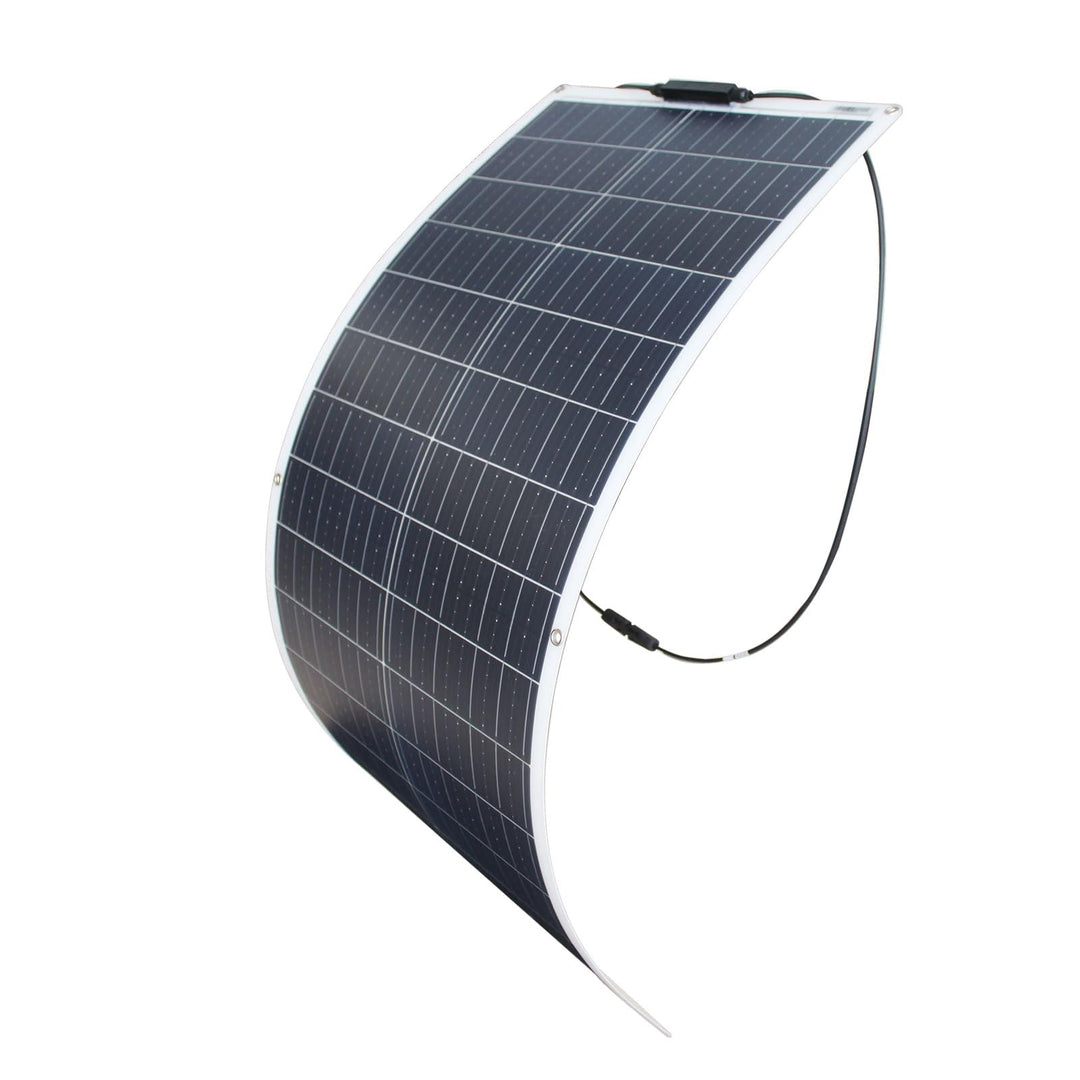 Solarpanel 100W 12V Flexibles monokristallines Solarpanel Ultra Leicht Ultra Dünn Wasserdicht Solarl
