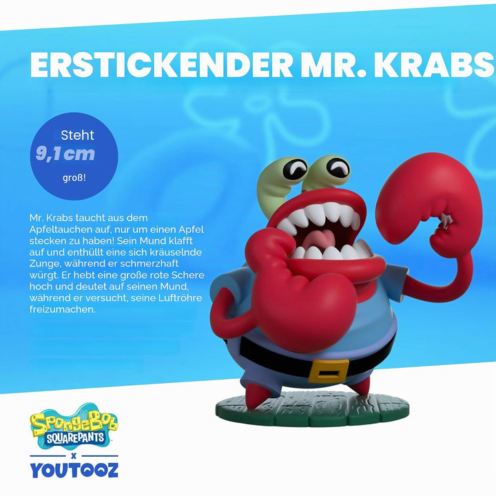 Youtooz Choking Mr Krabs 3.6" Inch Vinyl, Official Licensed Choking Mr. Krabs Collectible from Spong