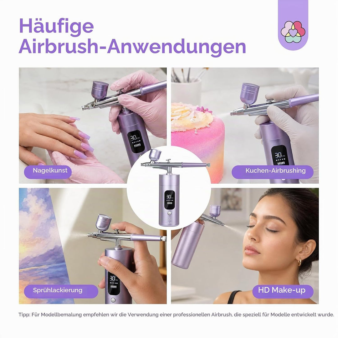 SAVILAND Fortschrittliche Airbrush für Nägel: Grenzenlose Kreativität Beim Nail Art&amp;Perfekte Ergebni