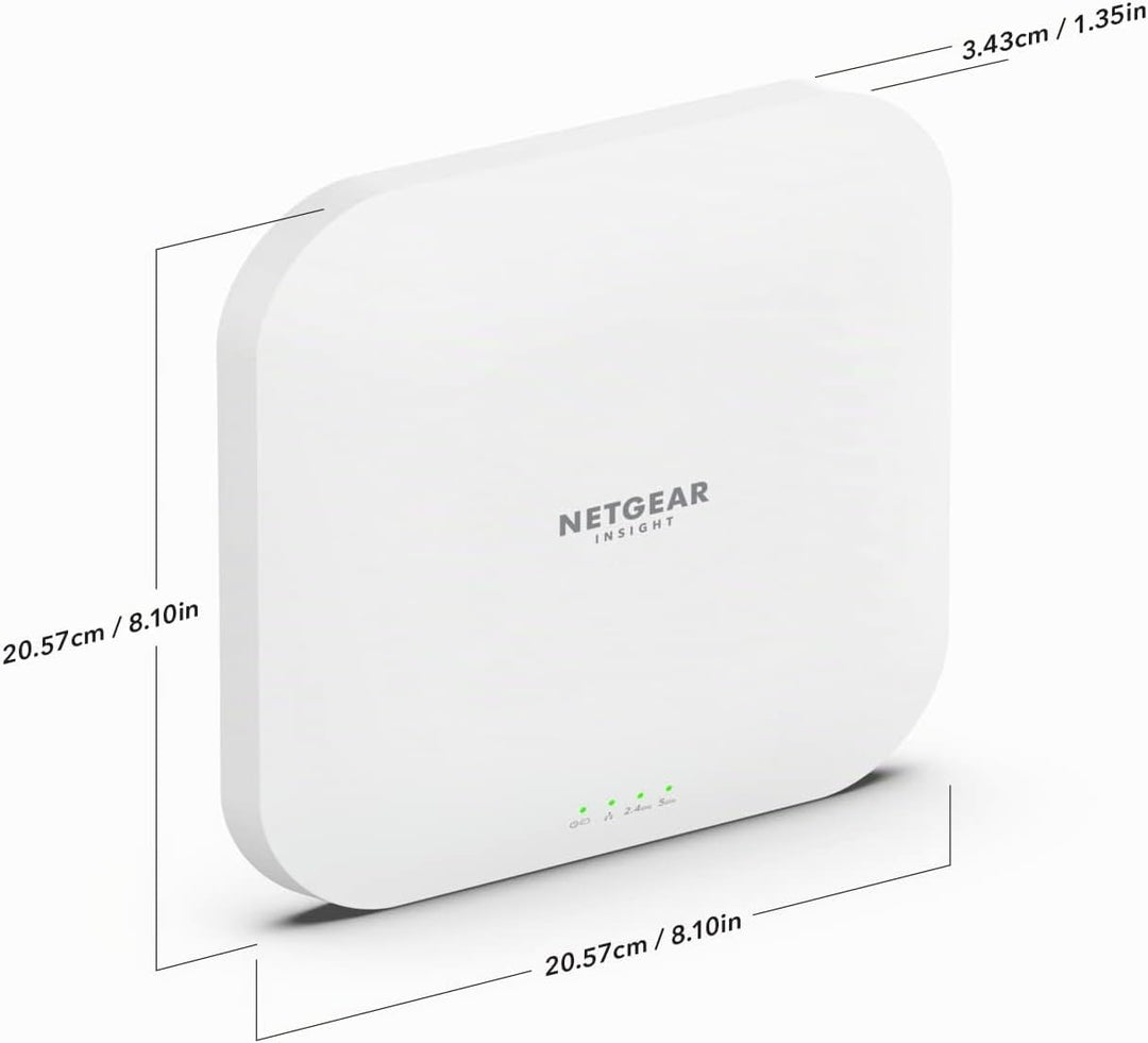 NETGEAR WAX620 WLAN Access Point PoE+ WiFi 6 (AX3600 Speed Dual-Band, WPA3, 802.11ax Mesh-fähig, 2.5