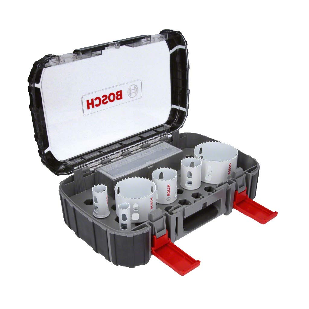 Bosch Professional 9 tlg. Lochsäge Progressor for Wood & Metal Set Elektriker (für Holz und Metall,