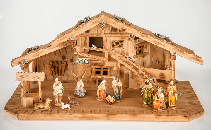 Holz und Gartentrends Weihnachtskrippe Krippe Krippenstall Weihnachten Weihnachtskrippen Tischkrippe