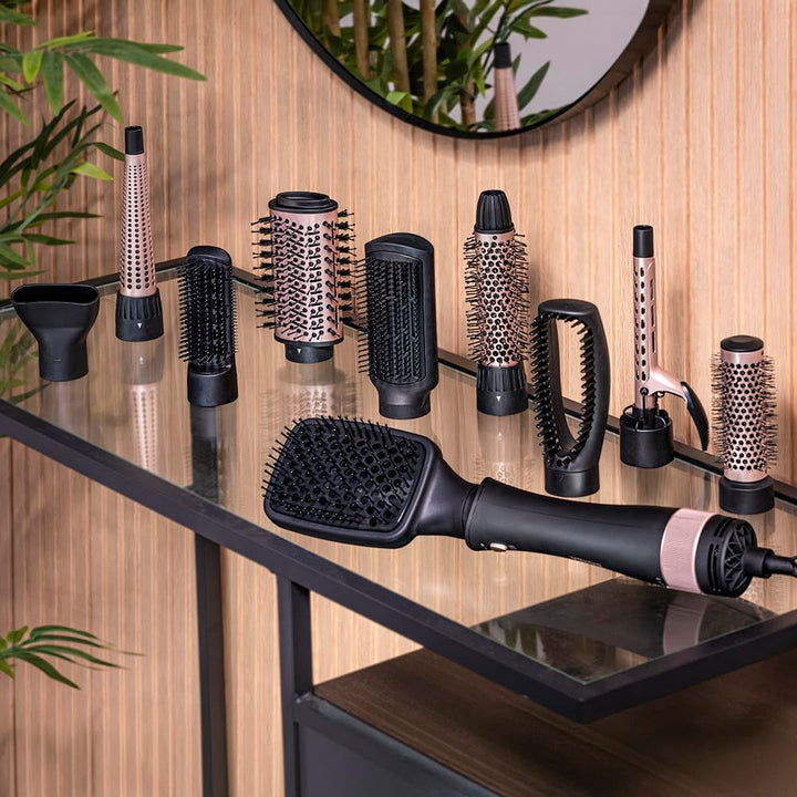 Cecotec Heissluftbürste Bamba CeramicCare 10in1 Styler, 1000W, 10 Austauschbare Köpfe, 3 Temperature