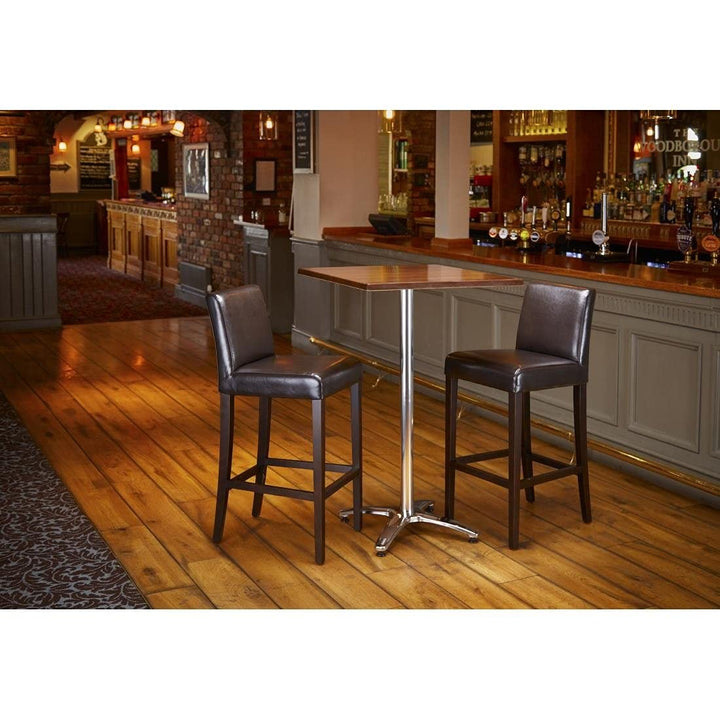 Bolero Square Table Top Dark Brown - 600mm 600(L) x 600(W)mm, 600(L) x 600(W)mm