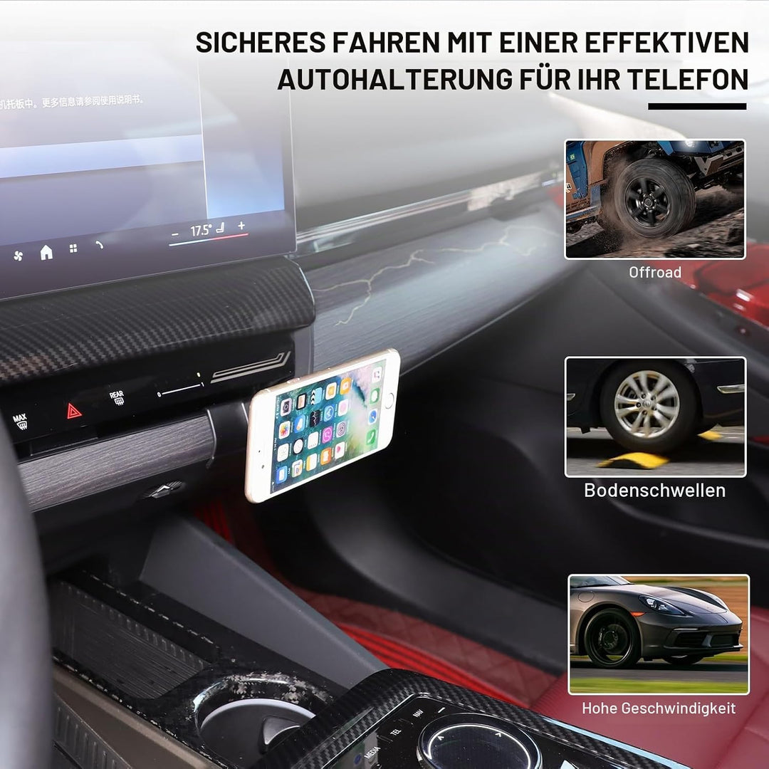 Magnetische Handyhalterung kompatibel mit BMW 5er G60 G61 Baujahr 2024 2025, Lüftungsgitter Halterun